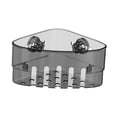 thumbnail image 2 of Tnarru Removable Suction Cup Corner Shelf Shower Shelf Tidy Basket Multipurpose Simple Kitchen Spice Rack for Dressing Room Bathroom Black, 2 of 8