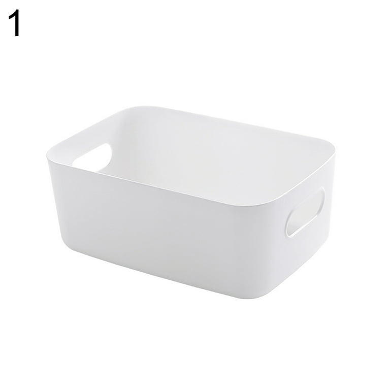 4pc Plastic Storage Baskets – Small Food Storage Container – Household  Organizer Bins For Laundry, Bathroom, Kitchen, Cabinet, Countertop, Under  Sink