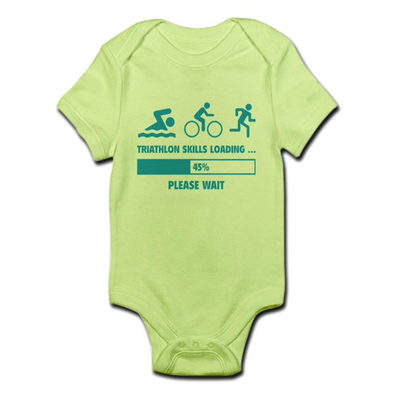 CafePress - Triathlon Skills Loading Infant Bodysuit - Baby Light Bodysuit