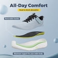 thumbnail image 3 of FitVille Men's Slip-resistant Wide Fit Walking Shoes With Arch Support Outsole All Day Long Comfort Thick-Sole Shoes, 3 of 6