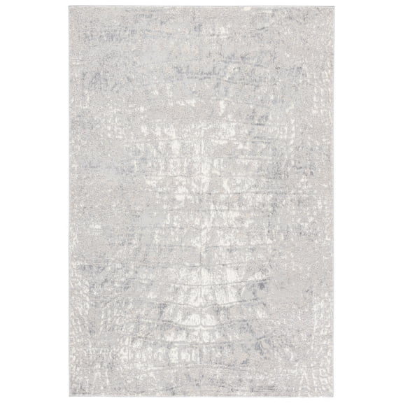 SAFAVIEH Lagoon Braxton Abstract Area Rug, Grey/Ivory, 5'5" x 7'7"