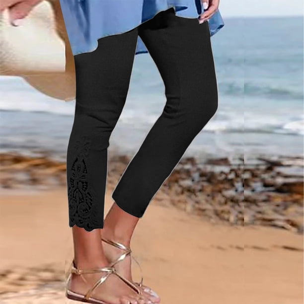 WILLBEST Pantalones Casuales para Mujer: Pantalones Anchos con Estampado de Moda, Cintura Elástica y Bolsillos para Un Uso Cómodo Hasta el Tobillo. XXXXL
