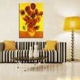 thumbnail image 3 of Vincent Van Gogh Painting Van Gogh Still Life Vase with Fifteen Sunflowers 3 Canvas Wall Art, 3 of 7