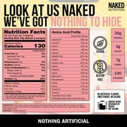 Naked Shake - Vegan Protein Powder, Strawberry Banana - Flavored Plant Based Protein With Mct Oil, Gluten-Free, Soy-Free, No Gmos Or Artificial Sweeteners - 30 Servings