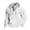 White, variant on Men's Hoodie Solid Color Long Sleeve Hooded Tops Fashion Loose Autumn Winter Men Half Zip Sweatshirt Dark Gray L