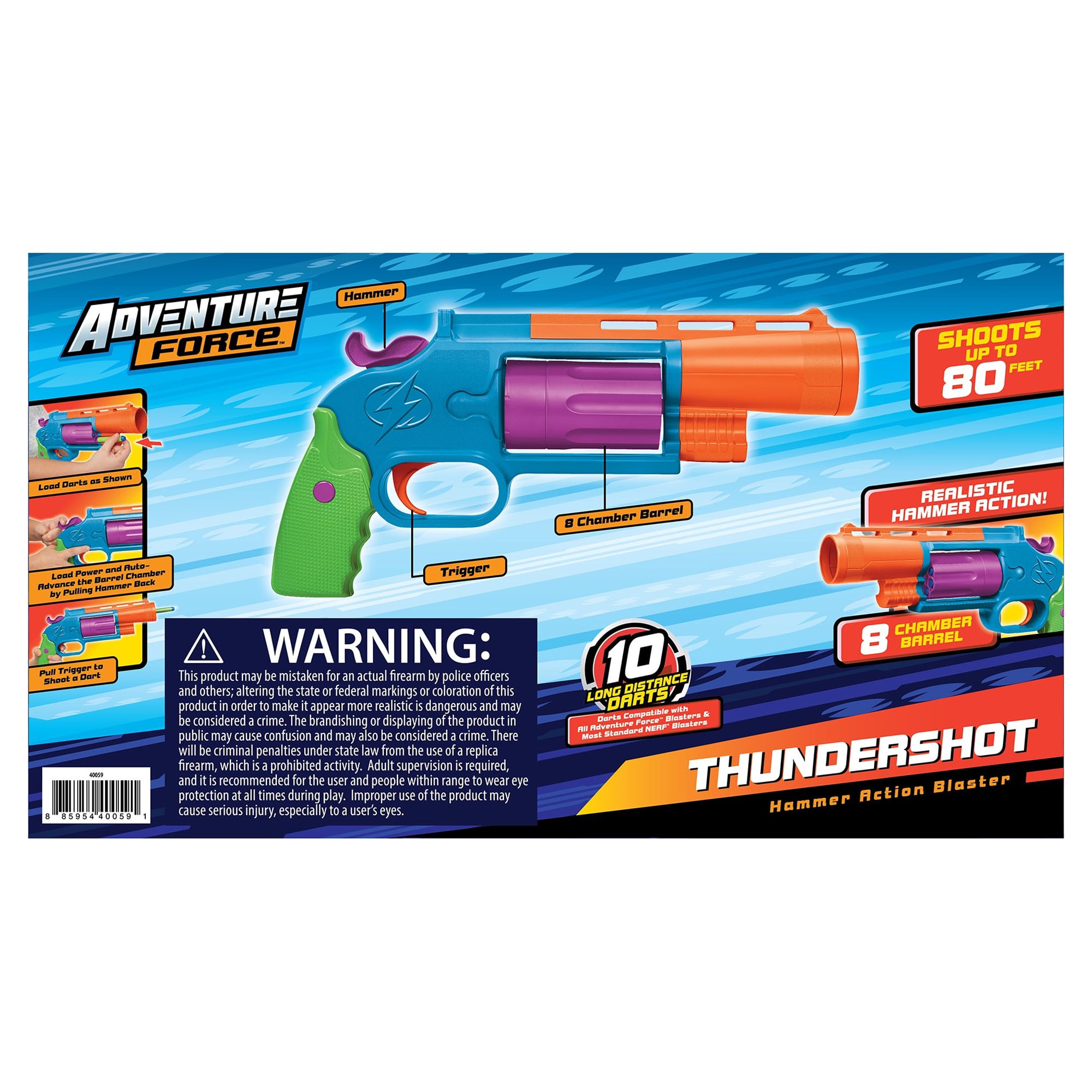 Adventure Force Thundershot Dart Blaster, Ages 8+