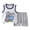 Sky Blue, variant on enyan Toddler Baby Boy Summer Outfit Short Sleeve T Shirt Top Casual Shorts Set Clothes Baby Outfits Boy Grey,12-18 Months
