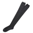 thumbnail image 5 of Bramtres Socks for Women,Knee High Stockings Girls Ladies Women Keep Warm Thigh High Over The Knee Socks Long Cotton Stockings Lace Knit Warm Stockings Long Socks,Scrunch Socks Dark Gray, 5 of 6