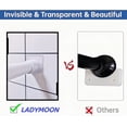 thumbnail image 4 of Soporte adhesivo para barra de cortina de ducha LADYMOON, transparente, 4 of 7