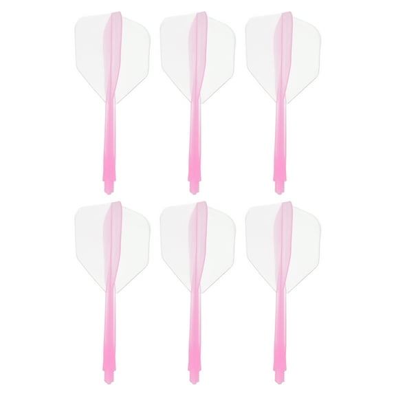 Uxcell Integrated Dart Shaft Flights, 6 Pack Durable Dart Flight Set, Pink