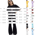 thumbnail image 3 of GiLiling Girls 2 Piece Outfits Cute Bow Print T-Shirt and Flare Pants Spring Summer Teen Girls Fashion Clothing Set (Sky Blue, 10-11 Years), 3 of 4