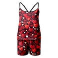 thumbnail image 4 of XIAONU Women's Printed Camisole and Shorts Sleeveless Pajama Set Casual Sleepwear Loungewear for Home Comfort, 4 of 4