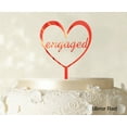 thumbnail image 1 of "Monogram Wedding Cake Topper Custom Mirror Cake Topper Color Option Available 5.5""-6.5"" Inches Wide", 1 of 1