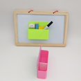 thumbnail image 3 of Soporte para rotuladores de pizarra magnética, contenedor divisor, accesorio para el hogar, color rosa, 3 of 5