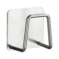 thumbnail image 1 of Electronicheart 1/2/3/5 Stainless Steel Kitchen Sponge Rack Replacement Smooth Moistureproof Anti-rust Chopping Board Holder Hanger Type 1 Brushed 1 Pc, 1 of 6