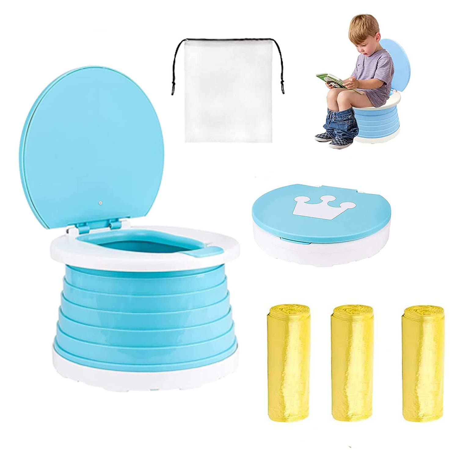 ENASAT Children's Folding Toilet,Portable Potty for Kids Toddlers ...