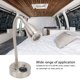 thumbnail image 3 of Luz De Noche LED Para RV, Giratoria De 360 ​​​​grados, Cuello De Cisne Flexible, Lámpara De Lectura Ajustable, Cálido Para Autocaravanas, Camiones, Barcos, aleación De, 3 of 7