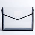 thumbnail image 1 of Firefly hope Carpeta expansible para documentos con botón, bolsa transparente impermeable para documentos, tamaño carta A4, para organizar el hogar y la oficina, paquete de 10, 1 of 4
