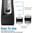 thumbnail image 5 of Warmlife Hair Clippers for Men Professional, Electric Mens Hair Clippers for Hair Cutting Kit, Premium Hair Trimmer with LED Display, 3 Speed, 4 Comb Accessories, 5 of 9