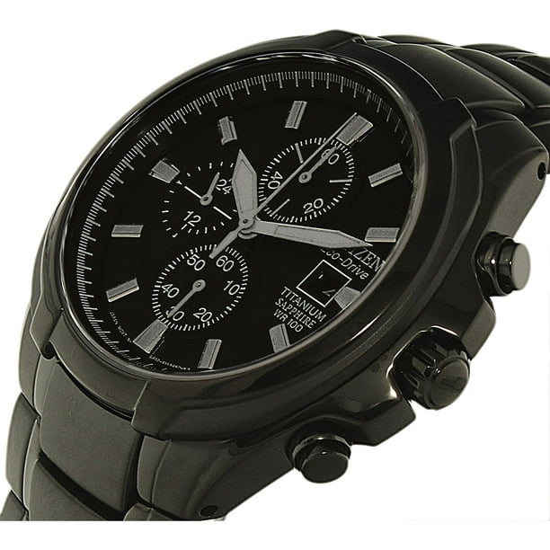Citizen Men's CA0265-59E Black Titanium Eco-Drive Dress Watch
