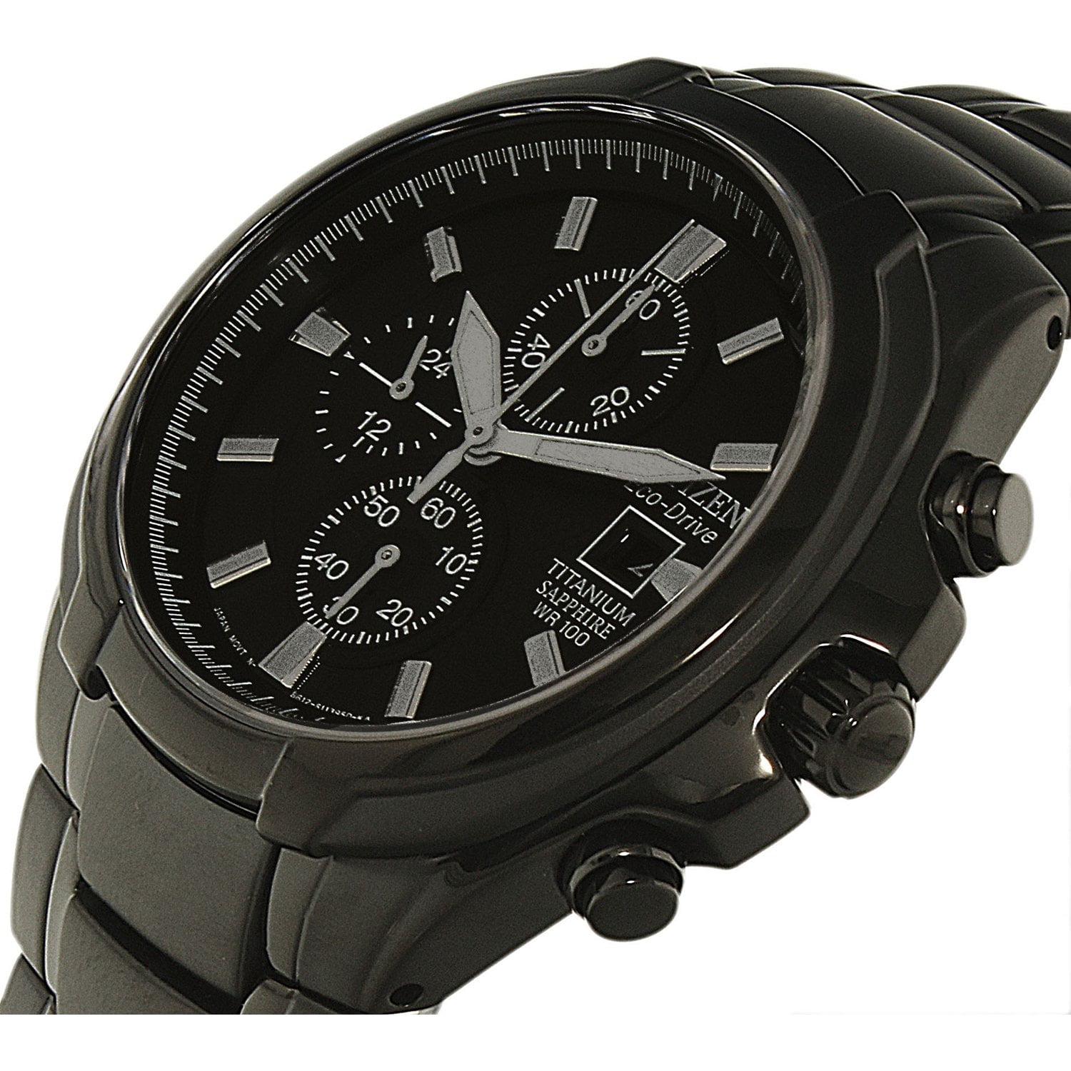 all black citizen watch men's