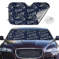 thumbnail image 2 of Balery Hand Drawn Rockets Print Car Windshield Sun Shade,Windshield Sunshade for Car Pickup Truck SUV Accessories-Small, 2 of 7