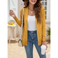 thumbnail image 2 of Women Casual Cardigan Sweater Front Open Long Sleeve Knitted Jacket with Pockets, 2 of 5