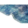 thumbnail image 2 of Oosterhout Blue Abstract Polyester Area Rugs for Living Room Washable Rugs Boho Area Rug Soft Neutral Geometric Bohemian Carpet Distressed Indoor Rug for Bedroom Dining Room Foldable Nonslip Rug, 2 of 9
