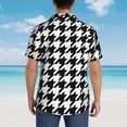 thumbnail image 5 of Men's Short Sleeve Hawaiian Shirt Tropical Print Casual Button Down Aloha Shirt, 5 of 8