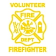 thumbnail image 4 of Opvise Volunteer Firefighter Car Vehicle Body Window Reflective Decals Sticker Decor, 4 of 4