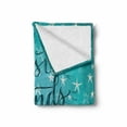 thumbnail image 2 of Saying Soft Flannel Fleece Throw Blanket, Best Friends Forever Message on Scribbled and Hatched Stars, Cozy Plush for Indoor and Outdoor Use, 70" x 90", Pale Green Dark Teal, by Ambesonne, 2 of 6