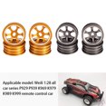 thumbnail image 4 of fastboy 4pieces Aluminium Alloy Wheel Rim Wheel Hub Compatible With 1/28 Wltoys K969 Metal Wheel Rim Wheel Hub For RC Car RC Gold 1Set, 4 of 6