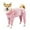 Pink, variant on Pet Pajamas Winter Thickened Flannel Warm Moon and Stars Apparel for Small Medium and Large Dogs and Cats