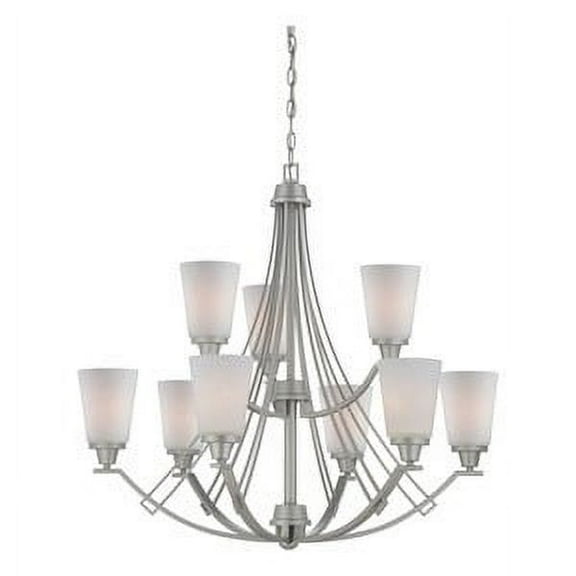 Thomas Lighting - Chandelier-Matte Nickel Finish
