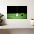 thumbnail image 2 of Elephant Stock Tennis Line Wall Art - Horizontal Canvas Wall Art - Living Room Wall Decor - Sports Canvas - Black And Green Decor - 12" x 8", 2 of 8