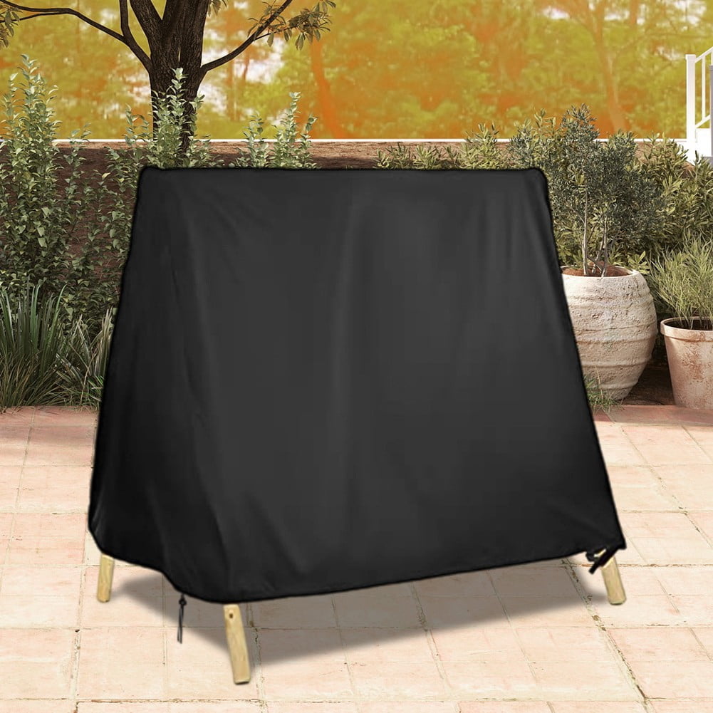 A Frame Patio Swing Cover Waterproof 210D Oxford Outdoor Furniture Protector with Wind-Resistant Design