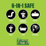 Green Gobbler Industrial Strength Drain Clog Remover & Cleaner Liquid Gel, 64 Fl Oz