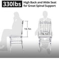 Clear Dining Chairs Modern 16.1" W Wedding Chairs for Adults Crystal