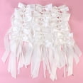 thumbnail image 3 of MasteelfCA 60pcs Bow Ribbon Wedding Car Decor Bow for Wedding Party Gathering (White), 3 of 7