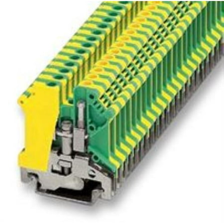 - 24M9789 Phoenix Contact 0441504 Terminal Block, Din Rail, 2Pos, 24-10Awg