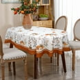 thumbnail image 2 of Fall Tablecloth Oval 60x120 Inch, Autumn Pumpkin Floral Thanksgiving Harvest Table Cloth Cover for Party Picnic Dinner Decor, 2 of 6