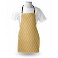 thumbnail image 3 of Retro Apron Old Fashioned Damask Pattern with Victorian Medieval Renaissance Influences Classic, Unisex Kitchen Bib Apron with Adjustable Neck for Cooking Baking Gardening, Pale Brown, by Ambesonne, 3 of 3