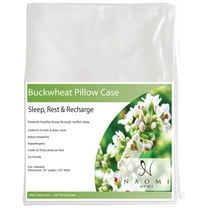 Standard White Pillow Case by Naomi Home, Size: Standard 100% Cotton Case