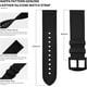 thumbnail image 3 of Correa de Reloj de 20 mm, Correa de Cuero y Silicona para Smartwatch Compatible con Amazfit/Huawei/Casio/Fossil, Negra+Hebilla Negra oso de fresa Electrónica, 3 of 5