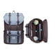 thumbnail image 5 of Mochila de viaje escolar KAUKKO para universidad flexible con portátil para 15 ", 22L (Nylon Greyblack) KAUKKO EP5-4-GREYCOFFEE, 5 of 5