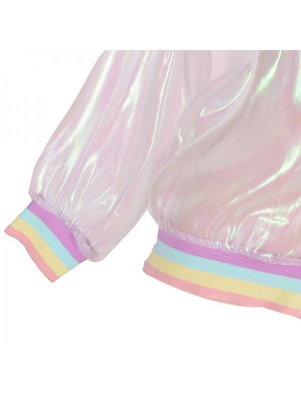 Rainbow Hologram Transparent Jacket – BlissGirl