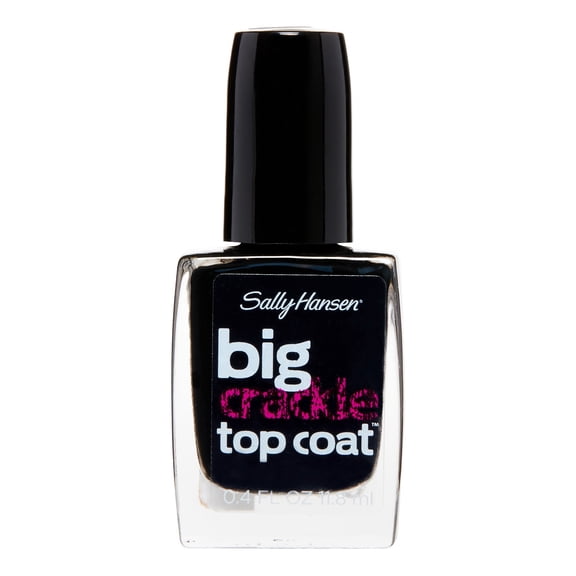 Sally Hansen Big Crackle Top Coat, Black On