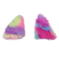 thumbnail image 4 of Colorido patrón de orejas de gato de felpa accesorios para el cabello horquilla diadema decoración joyería (#2), 4 of 5