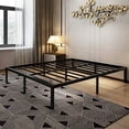 thumbnail image 1 of 45MinST 14 Inch Platform Bed Frame/Easy Assembly Mattress Foundation / 3000lbs Heavy Duty Steel Slat/Noise Free/No Box Spring Needed, Cal King, 1 of 5