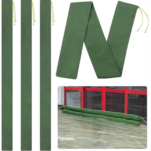 Long Canvas Sandbags with Elastic Band, Flood Protection